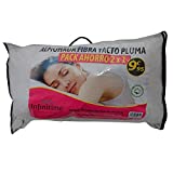 VIP HOGAR Pack 2 Almohadas Fibra Tacto Pluma 40 x 70 cm Tejido 100% algodón (40_x_70_cm)