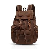 FANDARE Mochila Hombre Mochila Mochila Mujer Mochilas, marrón, Talla única, Prácticos,Vintage