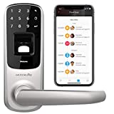 ULTRALOQ UL3 BT 2da generación cerradura inteligente, Teclado electrónico, desbloqueo de huellas dactilares, APP de control, níquel satinado