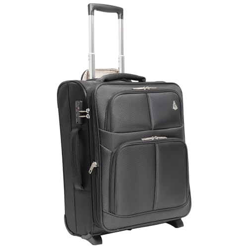 Aerolite Expandible 55x40x20cm a 55x40x23cm Maleta de Cabina Ultraligera Aprobada para Ryanair Priority MAX con 2 Ruedas, Aprobada para Jet2 British Airways y Muchas Más