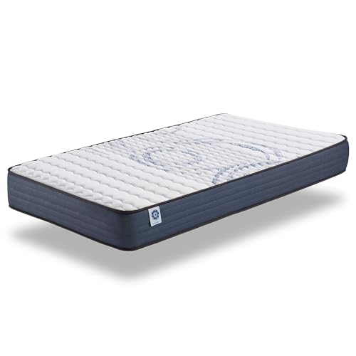 Naturalex - Colchón Viscoelástico Perfectsleep 90x190 cm - Espuma HR + Blue Látex - Transpirable - Confortable - Ergonómico - Hipoalergénico - Reversible Verano/Invierno
