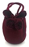 COLOMBIAN STYLE Bolsos Colombianos Artesanales UNICOLOR TAMAÑO MEDIO, mochila Wayuu tanto para mujer como para hombre