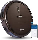 ECOVACS Deebot N79S - Robot Aspirador navegación aleatoria, App y Alexa, Wifi, 4 modos de limpieza, 2 niveles de succión, 60 dB, suelos duros y alfombras, detecta obstáculos y desniveles, negro