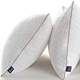 BedStory Almohada 50x75 Almohadas Antiácaros con Funda de Lavable Almohada Bambú 2 Unidades con 80% de 3D Fibra + 20% de 7D Fibra de poliéster Relleno de Almohadas Fibra