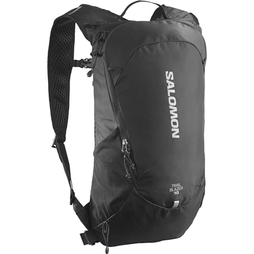 Salomon Trailblazer 10 Mochila de Senderismo Unisexo, Versatilidad, Fácil de usar, Comodidad y ligereza, Negro(Black)