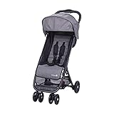 Safety 1st Teeny Cochecito ligero y compacto, Pesa solo 5,6 kg, Reclinable y Plegable con una sola mano, Silla de Paseo de viaje con bolsa de viaje includida, color Black Chic