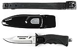 Cressi Norge Cuchillo, Unisex, Negro