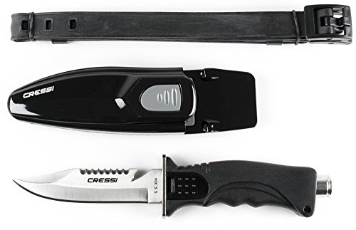 Cressi Norge Cuchillo, Unisex, Negro