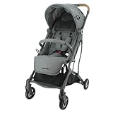 Silla de paseo compacto CASSY 6-48 meses, ligero y manejable - se pliega con una sola mano - Bolsa de transporte y portavasos incluidos - Nania(gris)