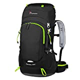 MOUNTAINTOP Mochila Trekking Hombre 50/60Litro Mochila de Senderismo Mochila de Montaña Unisex Impermeable para Viaje Camping-6012