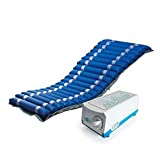 Queraltó Colchón antiescaras de Aire, para escaras de Grado I y II, con compresor, Nylon y PVC, 200 x 86 x 9.5, 20 Celdas, Azul