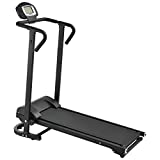 in.tec] Cinta de Correr [Negra] mecánica (NO automático) con Pantalla LCD Plegable Entrenamiento en casa Fitness
