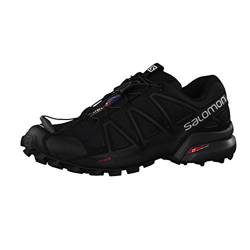 Salomon Speedcross 4, Zapatillas de Trail Running Hombre, Black/Black Metallic, 40 EU