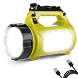 LE Linterna de Cámping Recargable 1000 Lúmenes, Antorcha LED CREE, 5 Modos de Luces de Trabajo Power Bank, Farol de Cámping Impermeable para Senderismo, Pesca, Emergencia y Más