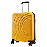 Cabin Max Velocity Maleta de 4 Ruedas rígida Ultraligera |Maleta de Equipaje de Cabina de ABS sólido 55x40x20 con Cremallera Extensible a 55x40x25. Aprobado por Voli Ryanair, EasyJet, BA, Amarillo