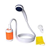 Laserbeak Ducha Portátil Ducha de Camping Adecuada para Uso en el Hogar y al Aire Libre, Ducha Eléctrica Batería Recargable Incorporada (4800mAH), Velocidad de Agua Ajustable