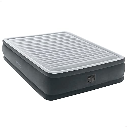 INTEX 64414 - Colchón hinchable Dura-Beam Deluxe Comfort-Plush 152 x 203 x 46 cm