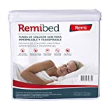 Remibed | Funda de colchón Anti chinches | Cama 135 (135 x 190/200) | Oeko-Tex 100 | Cremallera compacta | Doble faldón de Seguridad | Membrana Smartex | Cubrecolchón