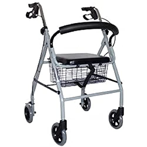 Patterson Medical Andador ligero de aluminio con ruedas, color Gris