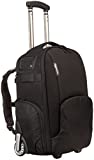 Amazon Basics - Mochila convertible con ruedas, para cámara de fotos, Negro, Sólido