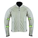 Jet Chaqueta Moto Hombre Verano con Armadura Malla Air Flow Neyo (S (EU 46-48), Plata)
