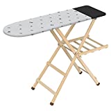 Gimi Legno Tech Tabla de Planchar de Madera, Superficie 117x34 cm
