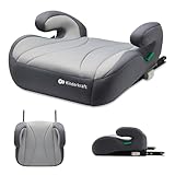 Kinderkraft I-BOOST Silla de coche, Silla de Bebe, Asiento de coche, I-Size, 135-150cm, asiento elevador de 9 a 12 años, fácil de montar, postura ergonómica, espuma adicional, Gris