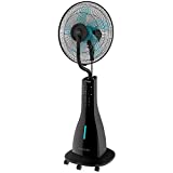 Cecotec Ventilador Nebulizador de Agua EnergySilence 690 Freshessence. 90 W, Mando a Distancia, Potente, Oscilante, Silencioso, 3 Velocidades, 3L, Temporizador 7,5h, Pantalla LCD, Motor de Cobre