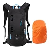 LOCAL LION 6L Mochilas de Hidratacion Ciclismo, con Cubierta Impermeable al Aire Libre de Unisex Multifuncional Impermeable de Poliester para Viaje