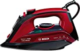 Bosch Plancha A Vapor TDA503001P 3000W, 800 W, 1.2, Cerámica, Negro/Rojo/Granate