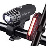 Cycleafer®Juego de luces de bicicleta recargables USB Súper POTENTES Lúmenes Luz de bicicleta Resistencia al agua - Luces delanteras y traseras de LED Luces de bicicleta de ciclismo