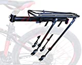COMINGFIT® Capacidad de 80 kg, portabicicletas Ajustable Portaequipajes-Estante Súper Fuerte Mejora Estante para Bicicletas 4-Strong-Leg Bicycle Carrier