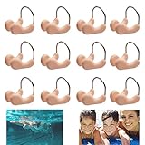 Pinzas para la Nariz,Forreen 12 Piezas Pinza de Nariz para Natación Unisex Impermeable Silicona Clip de Nariz Retenedor Fiablepara Pinzas Nariz Natacion para Nadadores de Ocio (sin caja)