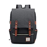 HASAGEI Mochila Unisex de Lona Mochila del Ordenador Portátil Mochila Escolar Vuelta al Cole