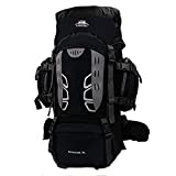 Mooedcoe Mochila de senderismo grande de 75 l resistente al agua para viajes, montañismo, escalada, senderismo, camping