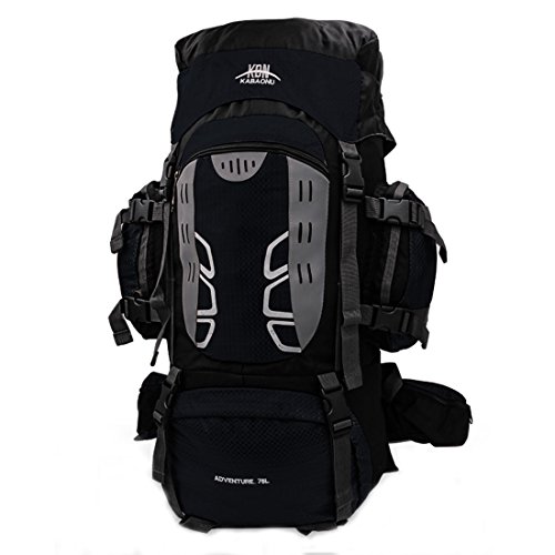 Mooedcoe Mochila de senderismo grande de 75 l resistente al agua para viajes, montañismo, escalada, senderismo, camping