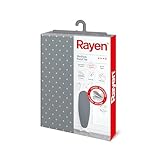 Rayen | Funda Tabla de Planchar Universal | Funda de Planchar Ajuste EasyClip | 3 capas: Espuma, Muletón, tejido 100% Algodón | Gama Medium | Medida: 130 x 47 cm | Estampado