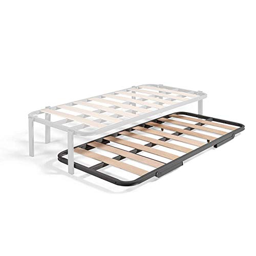HOGAR24 ES Somier Inferior de Cama Nido, Arrastre con Ruedas, 80x180 cm