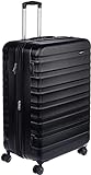 Amazon Basics - Maleta de viaje rígidaa giratoria - 78 cm, grande, Negro