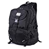 Mooedcoe 50L Mochila Hombre Viaje Casual Mochila Portatil Deporte Escolar Trabajo Negocio Grande (Negro)