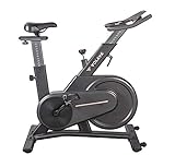 VOLAVA Smart Bike Bicicleta Estática. Freno Magnético. Transmisión por correa, súper silenciosa. Ideal para uso doméstico. Clases de indoor cycling online bajo suscripción. Gris