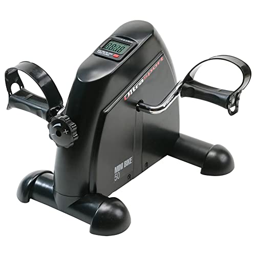 Ultrasport Mini Bicicleta 50 sin mango, entrenador brazos y piernas, casa entrenador, entrenador movimiento, LCD pantalla con función ordenador, Ideal para fortalecimiento, Max. Peso usuario 100 kg