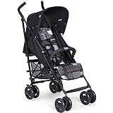 Chicco London Silla de Paseo Ligera y Plegable desde 0 Meses hasta 15 Kg, Carrito de Bebé Compacto y Reclinable con Apoyabrazos, Posición para Dormir, Cierre Tipo Paraguas, Color Negro (Matrix)
