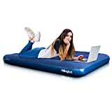 Cama hinchable de aire flocado, colchón hinchable para acampar interiores o exteriores, DOUBLE AIRBED