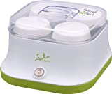 Jata YG523 Yogurtera para 4 Yogures sin Conservantes ni Aditivos Incluye 4 Vasos de Cristal de 150 ml Recetas Incluidas Prepara Yogures Caseros Rápido y Fácil