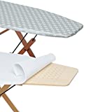 Foppapedretti Funda de Planchar y IlMollettone, Plata y Blanco