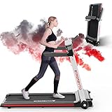 CITYSPORTS Cinta de Correr Plegable CS-WP5, Eléctrica 2HP a 15 km/h, Pantalla LED Controlable con Luz Ambiental, Fácil de Mover y Almacenar, Fitness Oficina/Hogar Tranquilo, Negro, Talla única