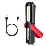 Linterna de Trabajo,Eletorot Linterna Mecanico Taller Led Recargable 3W COB Coche Reparacion Portátil Lámparas de Inspección con Magnético para Coche Hogar Camping Emergencia