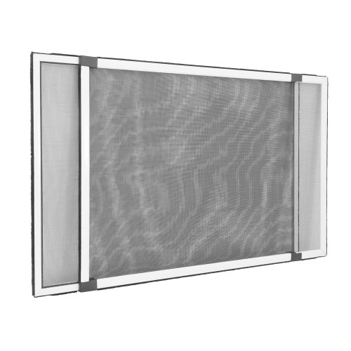 jarolift Mosquitera Extensible Schiebfix para Ventanas y Puertas con Railes de Persiana Enrollable, 75 x 50 cm (Ampliable hasta 142 cm), Blanco