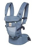 Ergobaby - Mochila Portabebes Ergonomico para Recien Nacido, 3-Posiciones, Azul (Oxford Blue)